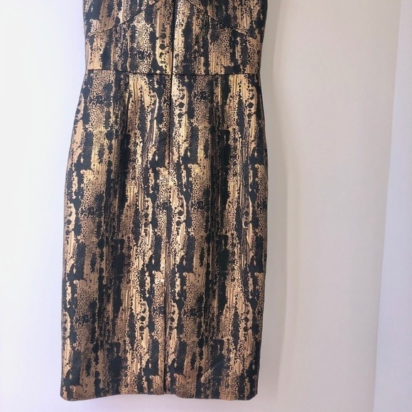 𝅺NWOT S Collections Black and Gold Cocktail Dress size 6 - Picture 8 of 16